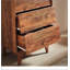 Commode double à 4 tiroirs de style rétro avec design biseauté pour un rangement spacieux et une esthétique élégante dans les chambres et les salles de jeux-1095810098