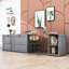 Grand lit escamotable avec bureau rotatif Calletano-542343844