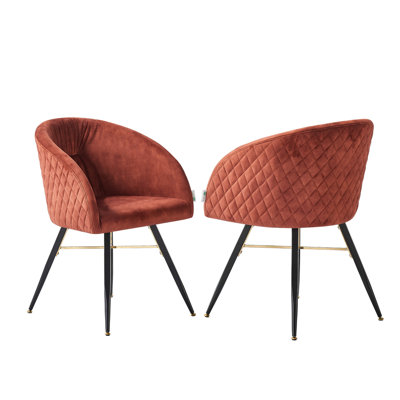 54 cm H Tufted Velvet Dining Chair