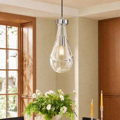 Luminaire suspendu de luxe à 1 lumière Raindrop