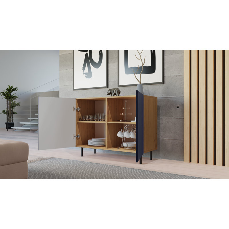 Sperryville 2 - Door Standard Accent Cabinet, Dark Blue