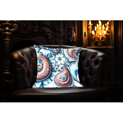 Paisley Reversible Throw Pillow