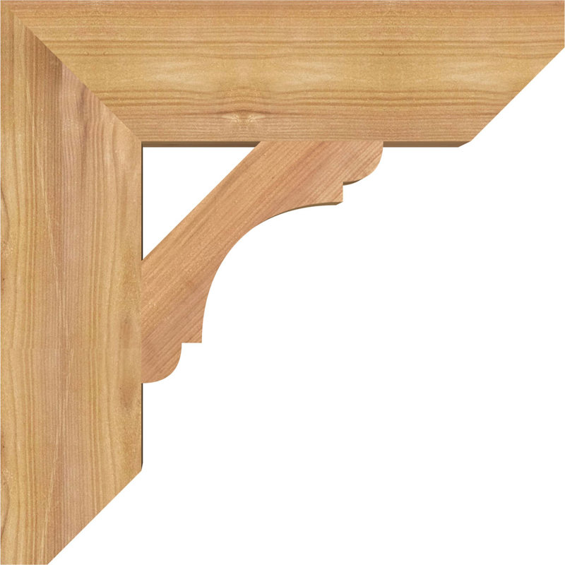 Support latté 3 1/2 "x P 14" x H 14 ", cèdre rouge occidental, Cèdre rouge de l'Ouest (lisse), H 14 po x l 3,5 po x P 14 po
