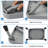 1-Step 330Lbs Capacity Folding Metal Step Stool, Portable Step Ladder, Non-Slip, Sturdy