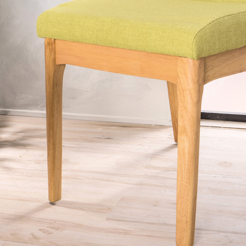 Ensemble de 2 sièges de salle à manger simples en tissu - l 17,52 po x H 32,09 po, siège H 19,25 po, chaises d'assemblage fascinantes