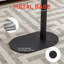 Table d'appoint en bambou avec plateau réglable et base en métal-108647348