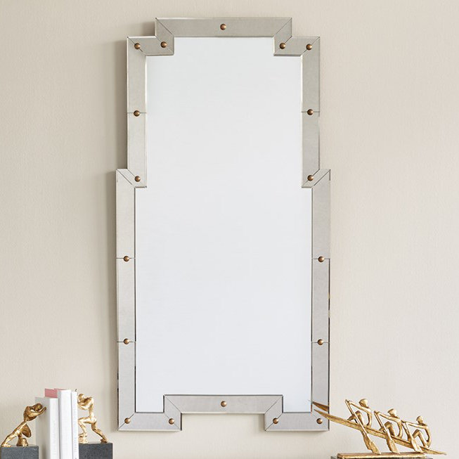 Lane Tiered Beveled Wall Mirror, 52" H x 27" W x 1.5" D
