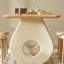 Table en bois de chêne crème Nordic-131633928-131633929