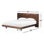 Lit Weatley - Acacia brun rustique-622837352