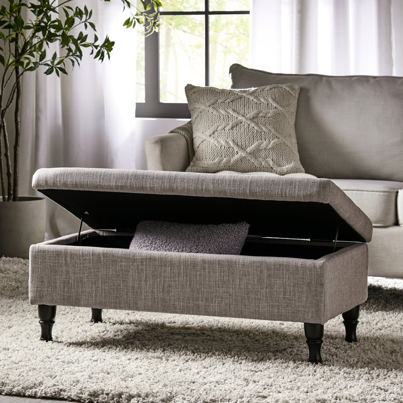 Upholstered Fabric Footstool