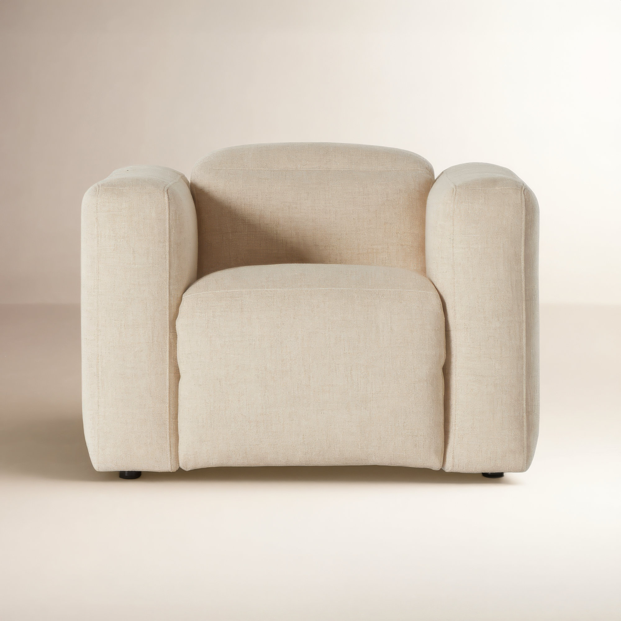 Amed Upholstered Power Recliner, Beige