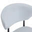 Blanc ergonomique, dossier incurvé, chaise de salle à manger minimaliste et confortable. Paquet de 4. Disponible en noir-2028476325