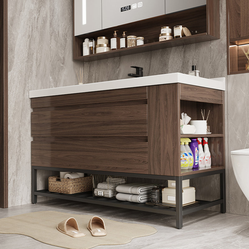 Light luxury retro and simple bathroom cabinet