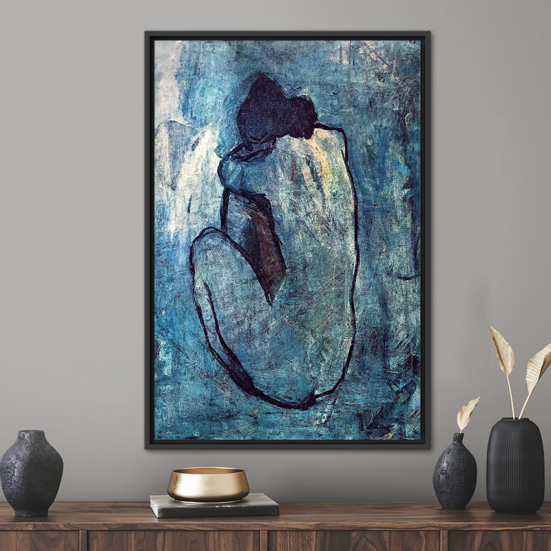 Print on Canvas, Framed Print without Mat, 60 cm H x 40 cm W, Black