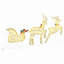 vidaXL LED Reindeers Fabric-1806913906