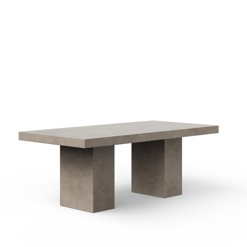 Table de salle à manger Kareen, Gris foncé, Table de comptoir (hauteur de 36,25 po), L 95 po x l 47 po