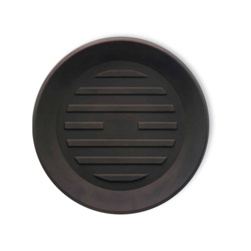 Soucoupe circulaire ronde, H 1,5 po x l 15 po x P 15 po, Bronze vieilli
