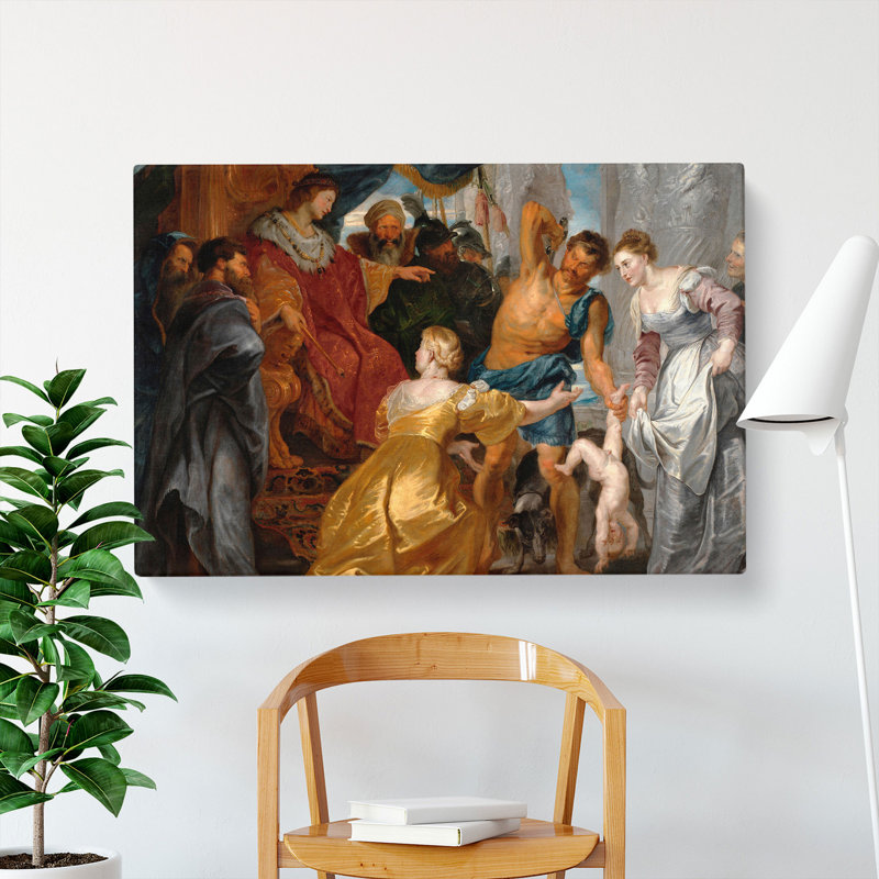 CAN2037CAN The First Book Of Kings In The Bible by Peter Paul Rubens - Wrapped Canvas Painting