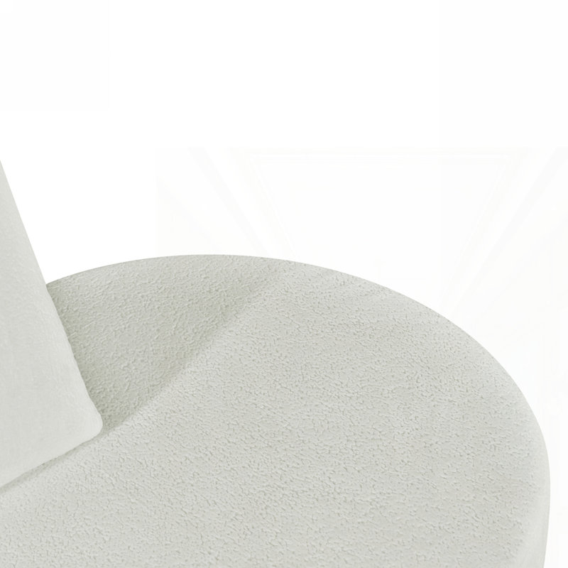 Canapé modulaire courbé de 116 po, 3, Beige