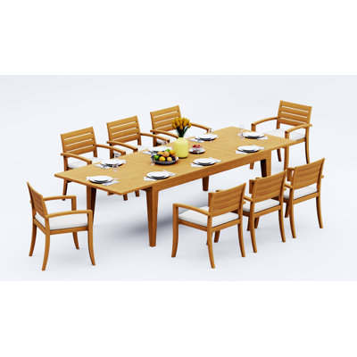 Travota Outdoor - Piece Teak Dining Set