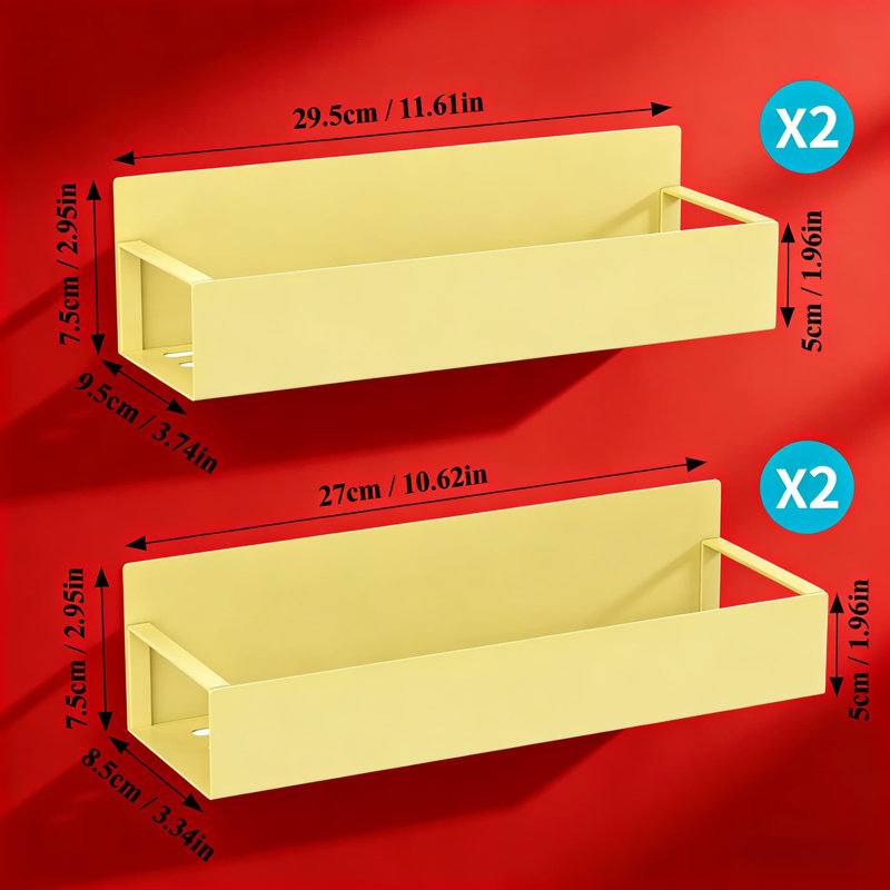 Étagère à épices magnétique pour réfrigérateur et four - Paquet de 4 solution de rangement robuste pour la cuisine