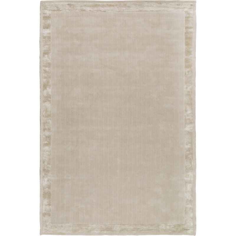 Farrow & Ball Silk Border Holland Stone Area Rug, Rectangle 10' x 14'