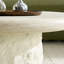 Table basse centrale en fibre de verre 35,04 po pour le salon, devant en imitation pierre du canapé, table basse au design moderne pour bureau, appartement, sans assemblage