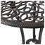 Ensemble bistro en aluminium coulé 3 pièces Charleston pour terrasse et balcon