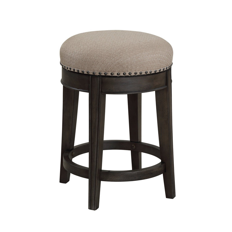 Tabouret de comptoir pivotant Zenna, Grès