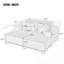 Chaise longue rembourrée avec 4 coussins-2095375241