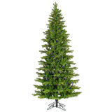 Vickerman Balsam Spruce Slim Artificial Christmas 6.5' H Lighted Artificial Pine Christmas Tree
