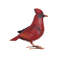 Grande statue de cardinal en métal