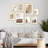 Shivangi 8 Pack  Neutral Gallery Picture Frame Set -Assorted Size Two 11x14, Three 8x10, Three 6x8