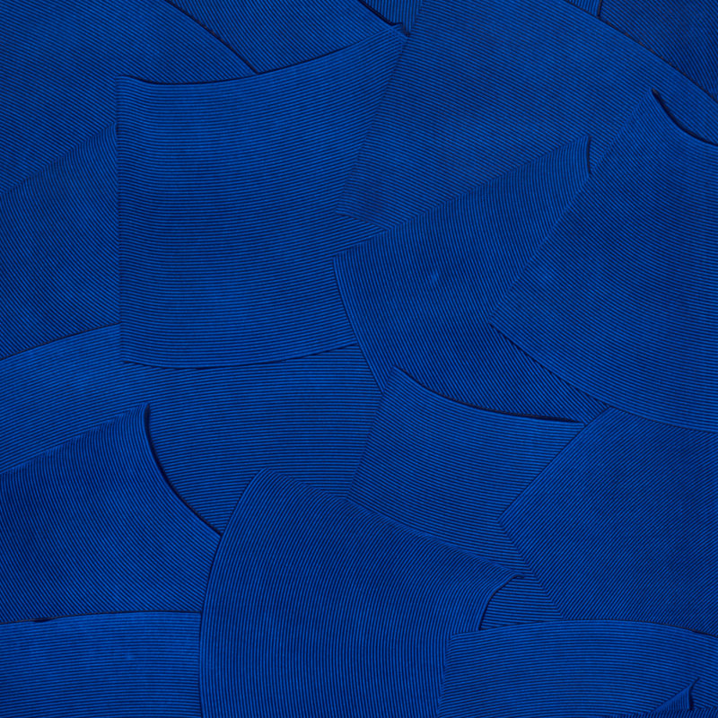 Papier peint Schumacher x David Kaihoi, Bleu d'Yves