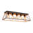 5 - Light Farmhouse Open Cage Rectangular Flush Ceiling Light-307081011