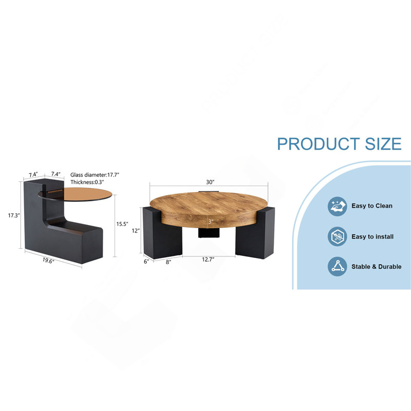 The Detachable Double-Decker Coffee Table, The Stylish Design Is More Precious, And The Detachable Design Can Make The Use Of Space More Flexible And Suitable For Various Scenes.