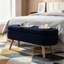 Banc de rangement avec repose-pieds ovale-892465274