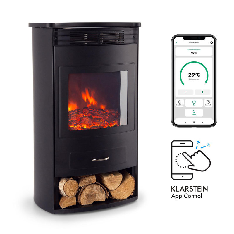 Bormio Klarstein 49cm W Electric Stove with 1.9 BTU, Black