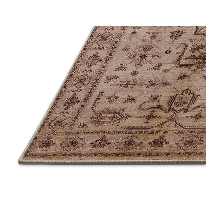 Tapis beige / rouge Arpi, Rectangle 5 pi x 7 pi