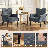 Upholstered Armchair, Button Tufted Accent Chair Single Sofa with Wood Legs for Living Room Bedroom-1898964978