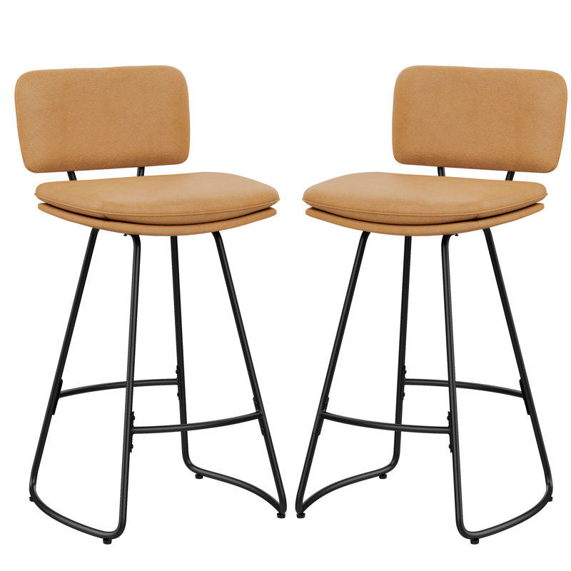 Tabourets de bar rembourrés, Browm, Bar Stool (30" Seat Height)