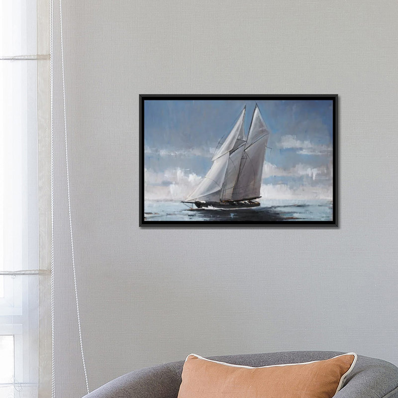 «Full Sail», reproduction sur toile, H 18 po x l 26 po x P 1,5 po, Toile encadrée noire
