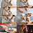 15PCS Damascus Chef Kitchen Knife Set with Block, Gray