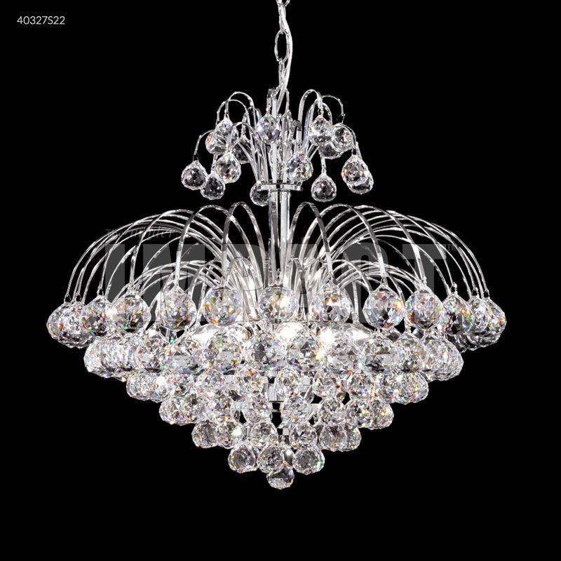 Cascade Chandelier, Swarovski Spectra, 18" H x 20" W x 20" D