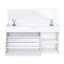 White Entryway Bench With Space Rotating Shoe Rack, 3 Flip-Up Drawers, Hidden Cabinet, Triple Storage, Lift-Top Compartment, Construction, Comfortable Upholstered Cushion For Hallway And Living Room