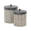 Ensemble de 2 pots en métal brun intérieur / extérieur Lomita