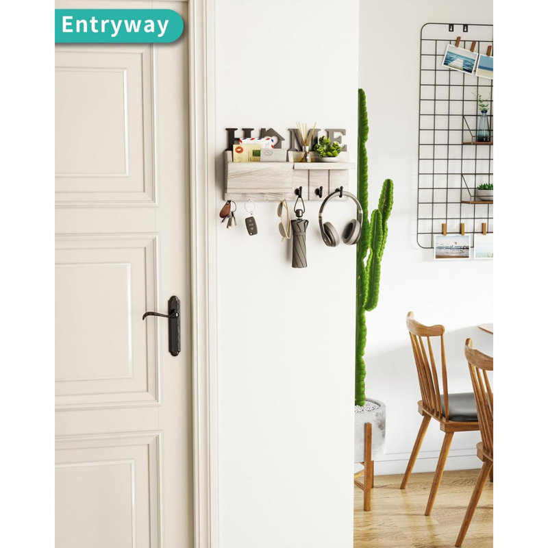 Wood Wall Organizer, White