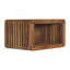 Table de chevet murale Soba, rangement ouvert, brun