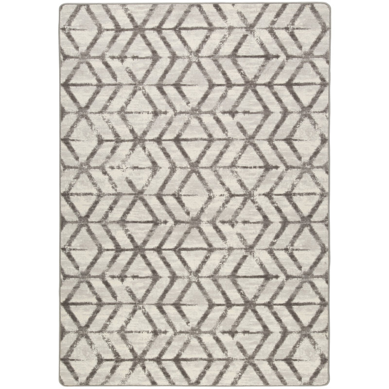 Tapis brun en flanelle à surpiqûres Imagine, Rectangle 10 pi 9 po x 13 pi 2 po