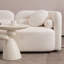 Canapé de luxe moderne 2PCS 2PCS pour le salon, canapé rembourré blanc Boucle Cloud pour bureau à domicile, 3 places